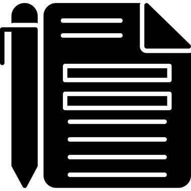 belge simgesi vektör illüstrasyonu