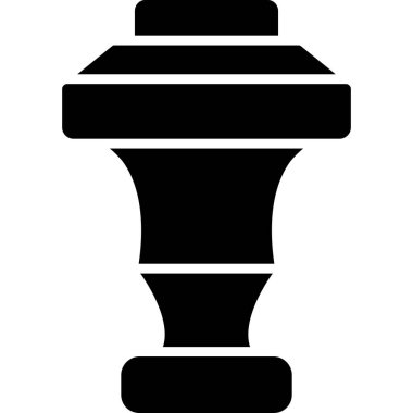 İzole edilmiş tek bir fener simgesinin vektör çizimi