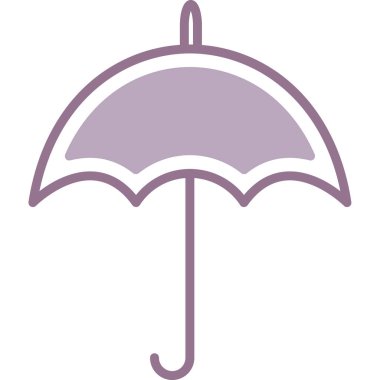 Şemsiye. Web simgesi basit illüstrasyon