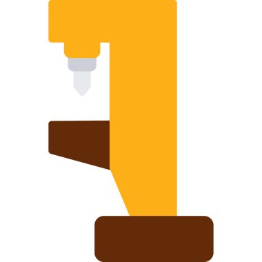 Bir kahve makinesinin vektör çizimi