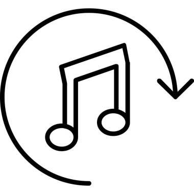 Müzik not simgesini, vektör çizim