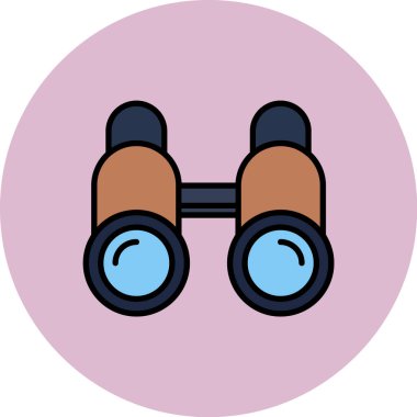 dürbün simgesinin vektör illüstrasyonu