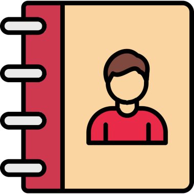 Klasör simgesi olan bir adam, basit tasarım illüstrasyonu