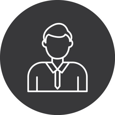 İş adamı simgesinin vektör illüstrasyonu