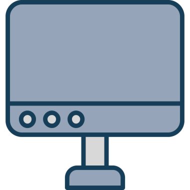 Web simgesini, basit vektör illüstrasyonunu izle