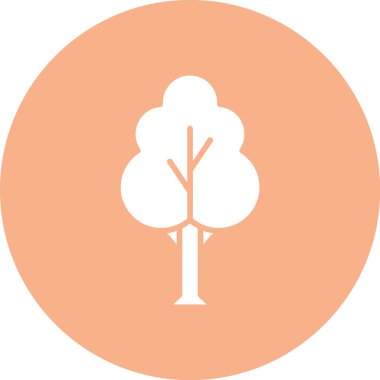 Eşsiz Ağaç Vektör Satırı Simgesi