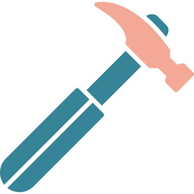 Çekiç ikonu vektör illüstrasyonu