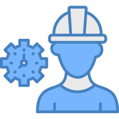 Mühendis vites ikonu vektör çizimi