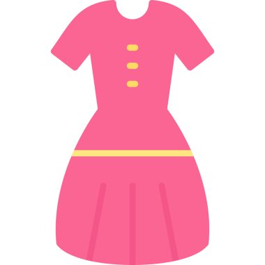 Elbise. Web simgesi basit illüstrasyon