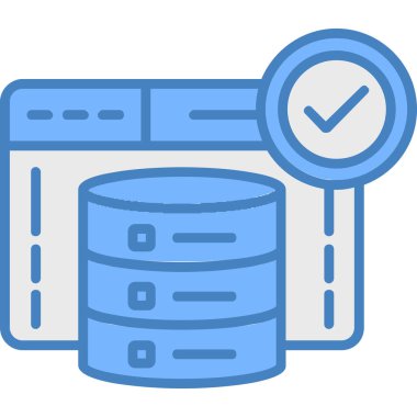 sunucu veritabanı veri simgesi doldurulmuş özet biçimi