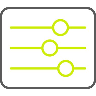 yatay ters çevirmeli yatay yuvarlak vektör simgesi