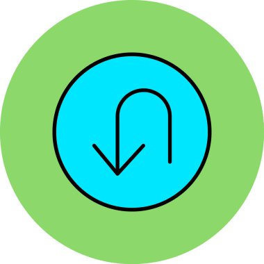 ok simgesi vektör illüstrasyonu