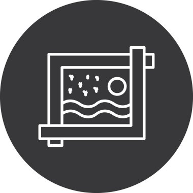 Su ikonu. vektör illüstrasyonu