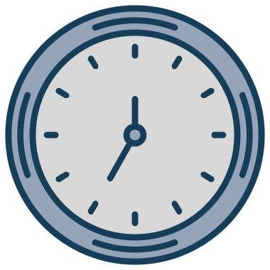 Saat. Web simgesi basit illüstrasyon