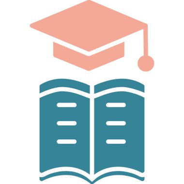 Kitap. Web simgesi basit illüstrasyon