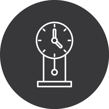 Saat simgesinin vektör illüstrasyonu