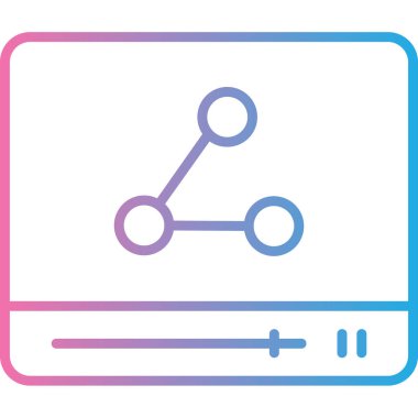 Web simgesi, teknoloji kavramının vektör illüstrasyonu