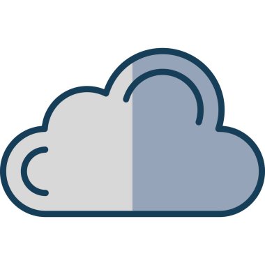 bulut hesaplama vektörü simgesi