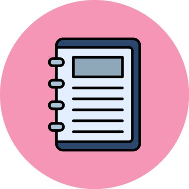 Kitap. Web simgesi basit illüstrasyon