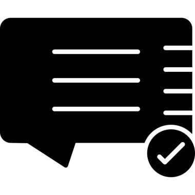 baloncuk sohbet ileti simgesi - özet biçimi