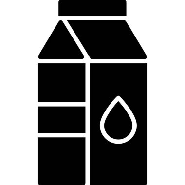 Su şişesi simgesi iç, basit stil.