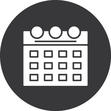 Takvim simgesi vektör illüstrasyon tasarımı