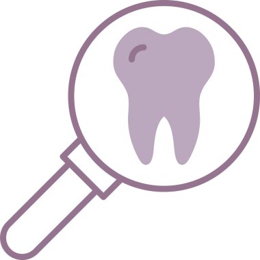 dişçi diş bakımı simgesi tam taslak biçiminde