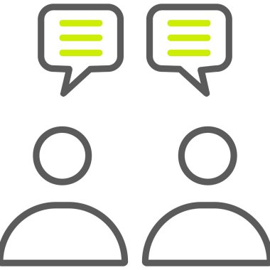 Sohbet simgesi vektör illüstrasyonu