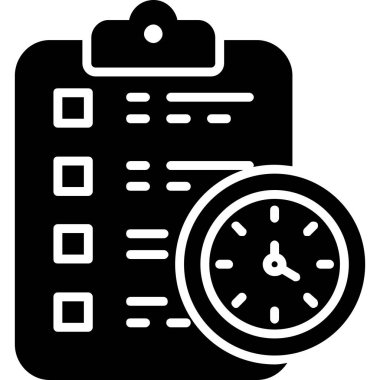 Saat. Web simgesi basit illüstrasyon