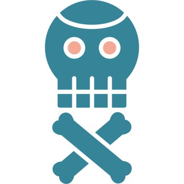 Kurukafa simgesi vektör illüstrasyonu