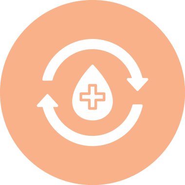 Bir damla su ikonunun vektör illüstrasyonu