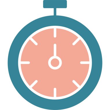 Saat. Web simgesi basit illüstrasyon