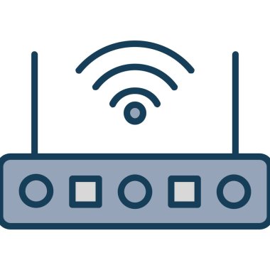 İnternet yönlendirici. Web simgesi basit tasarım