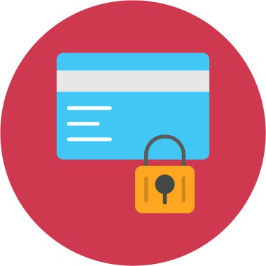 Kredi Kartı. Web simgesi basit illüstrasyon