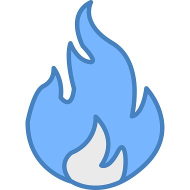 Yanan alevler ikonu - özet biçiminde