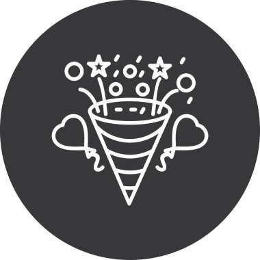 dondurma simgesi, basit vektör çizimi