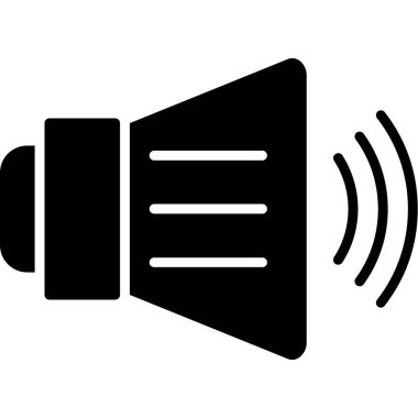 ses hoparlörü simgesi, basit vektör