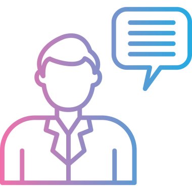 avatar. Web simgesi basit illüstrasyon