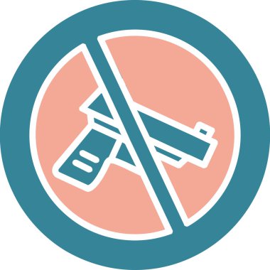 Dumanı tüten vektör simgesi yok. düz simge