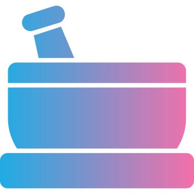 Mavi ve pembe bir ikonun vektör illüstrasyonu