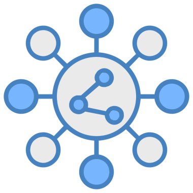 bağlantı ağı ağ simgesi doldurulmuş ana hat biçimi