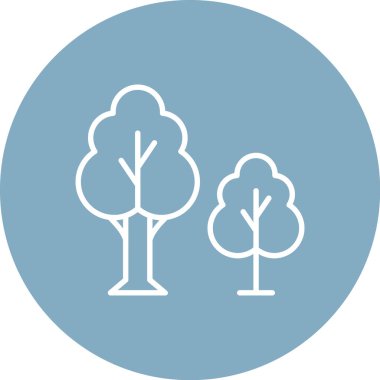 ağaç simgesi vektör illüstrasyonu