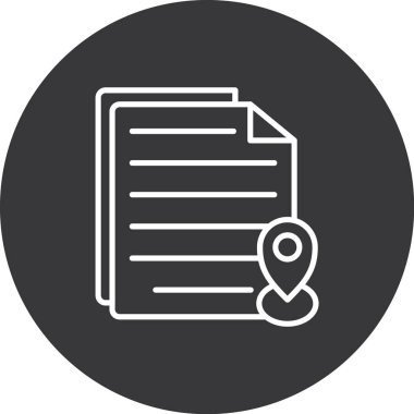 belge simgesi vektör illüstrasyonu