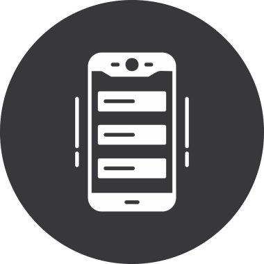 cep telefonu ikonu vektör illüstrasyonu