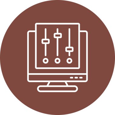 Seo simgesinin vektör illüstrasyonu