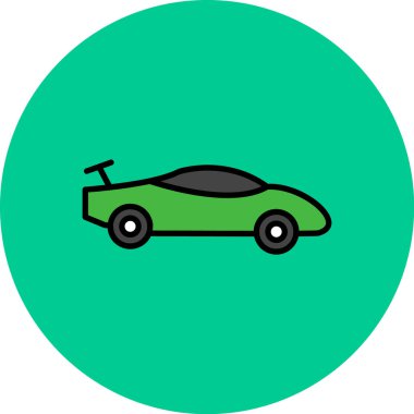 araba simgesi vektör illüstrasyonu