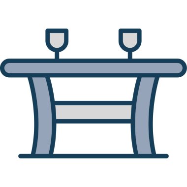 Tabaklı restoran masası.