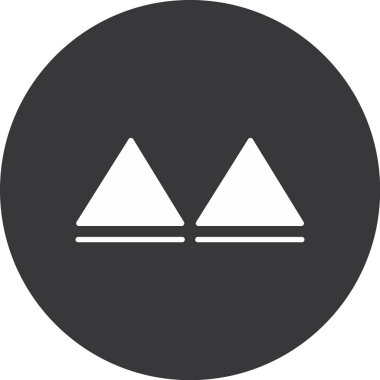 Çadır ikonu. vektör illüstrasyonu