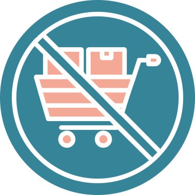 Alışveriş arabası simgesinin vektör çizimi