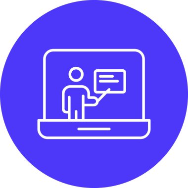 Bilgisayar. Web simgesi basit illüstrasyon